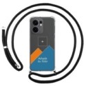 Personaliza tu Funda Colgante Transparente para Oppo Reno 13F 4G / 13 F 5G con Cordon Negro Dibujo Personalizada
