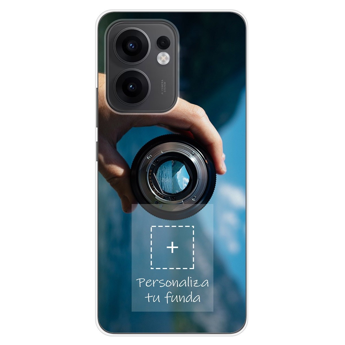 Personaliza tu Funda Silicona Gel Tpu Transparente con tu Fotografia para Oppo Reno 13F 4G / 13 F 5G Dibujo Personalizada