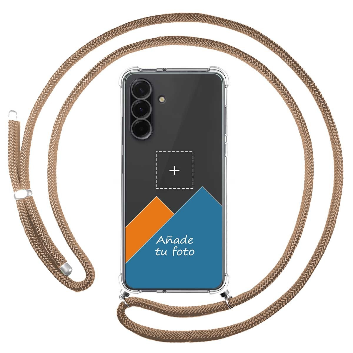 Personaliza tu Funda Colgante Transparente para Samsung Galaxy A56 5G con Cordon Camel Dibujo Personalizada