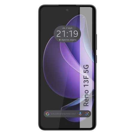 Protector Cristal Templado Completo 5D Full Glue Negro para Oppo Reno 13F 4G / 13 F 5G Vidrio