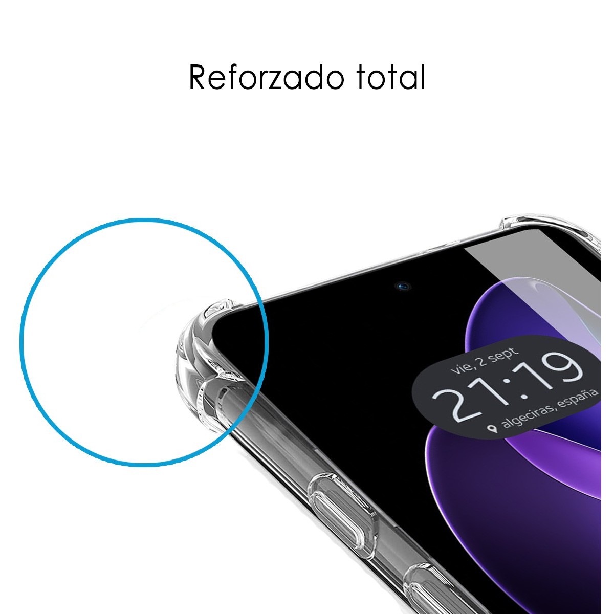 Funda Silicona Antigolpes Transparente para Oppo Reno 13F 4G / 13 F 5G