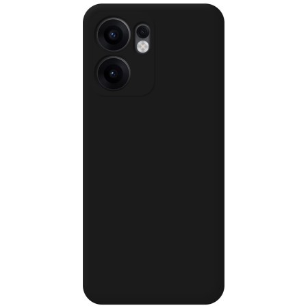 Funda Silicona Líquida Ultra Suave para Oppo Reno 13F 4G / 13 F 5G color Negra