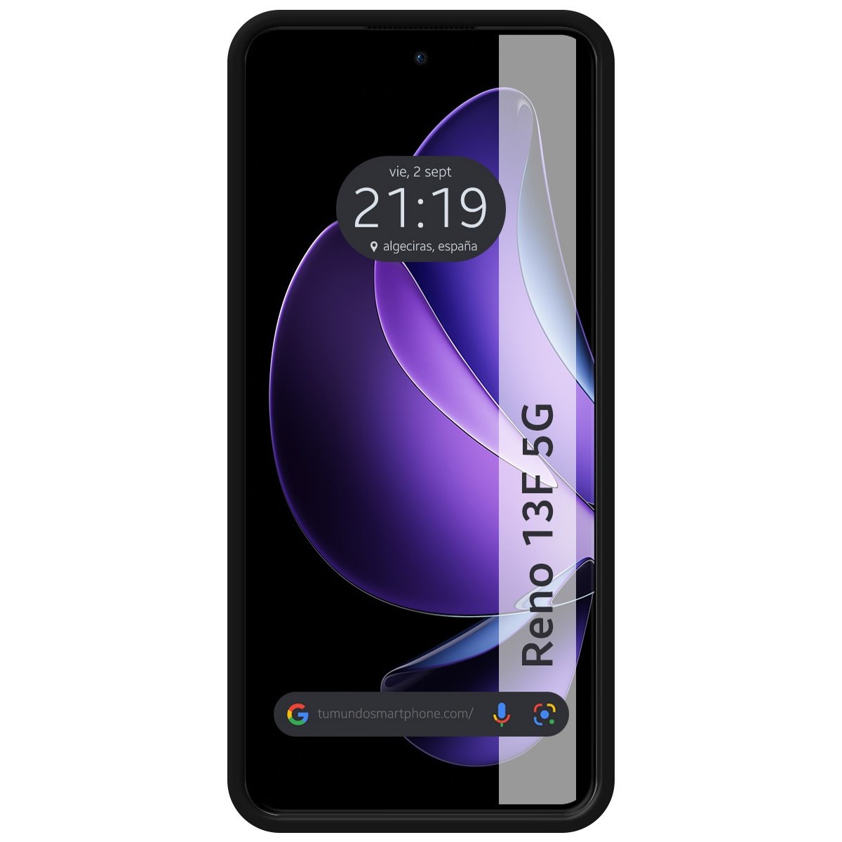 Funda Silicona Líquida Ultra Suave para Oppo Reno 13F 4G / 13 F 5G color Negra