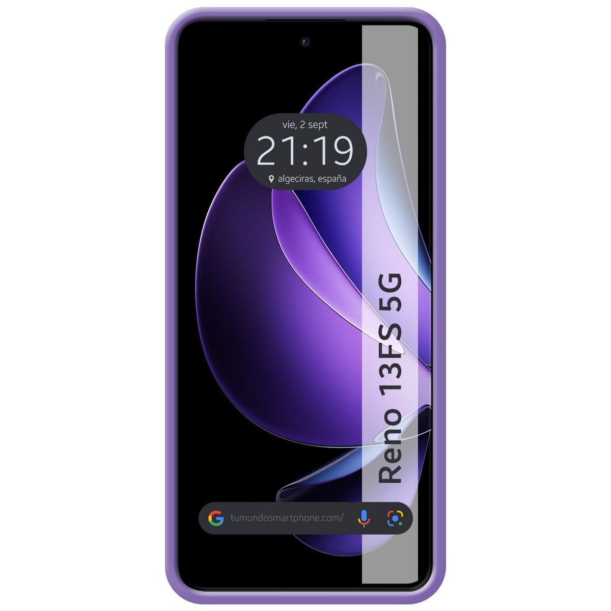 Funda Silicona Líquida Ultra Suave para Oppo Reno 13FS 4G / 13 FS 5G color Morada