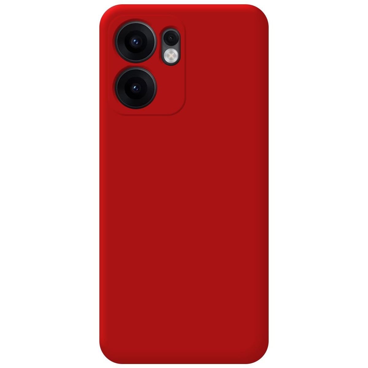 Funda Silicona Líquida Ultra Suave para Oppo Reno 13FS 4G / 13 FS 5G color Roja
