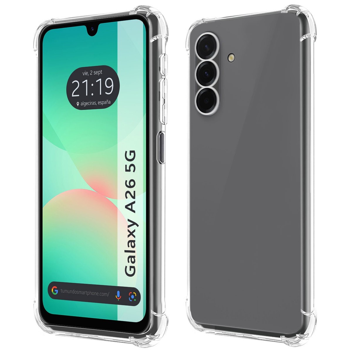 Funda Silicona Antigolpes Transparente para Samsung Galaxy A26 5G