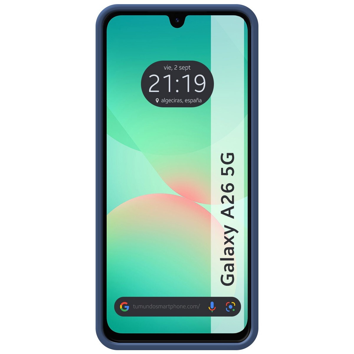 Funda Silicona Líquida Ultra Suave para Samsung Galaxy A26 5G color Azul