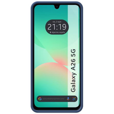 Funda Silicona Líquida Ultra Suave para Samsung Galaxy A26 5G color Azul