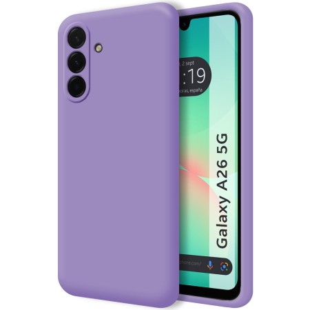 Funda Silicona Líquida Ultra Suave para Samsung Galaxy A26 5G color Morada