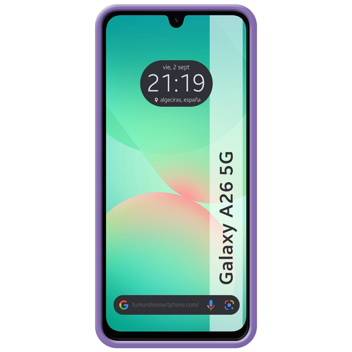 Funda Silicona Líquida Ultra Suave para Samsung Galaxy A26 5G color Morada