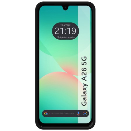 Funda Silicona Líquida Ultra Suave para Samsung Galaxy A26 5G color Negra