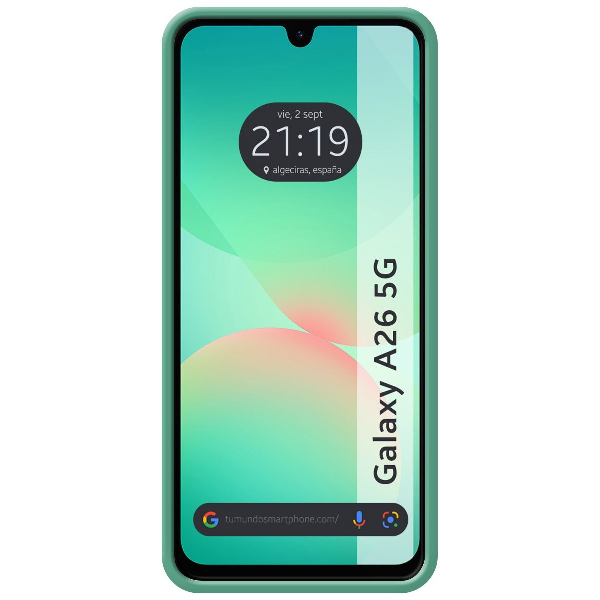 Funda Silicona Líquida Ultra Suave para Samsung Galaxy A26 5G color Verde