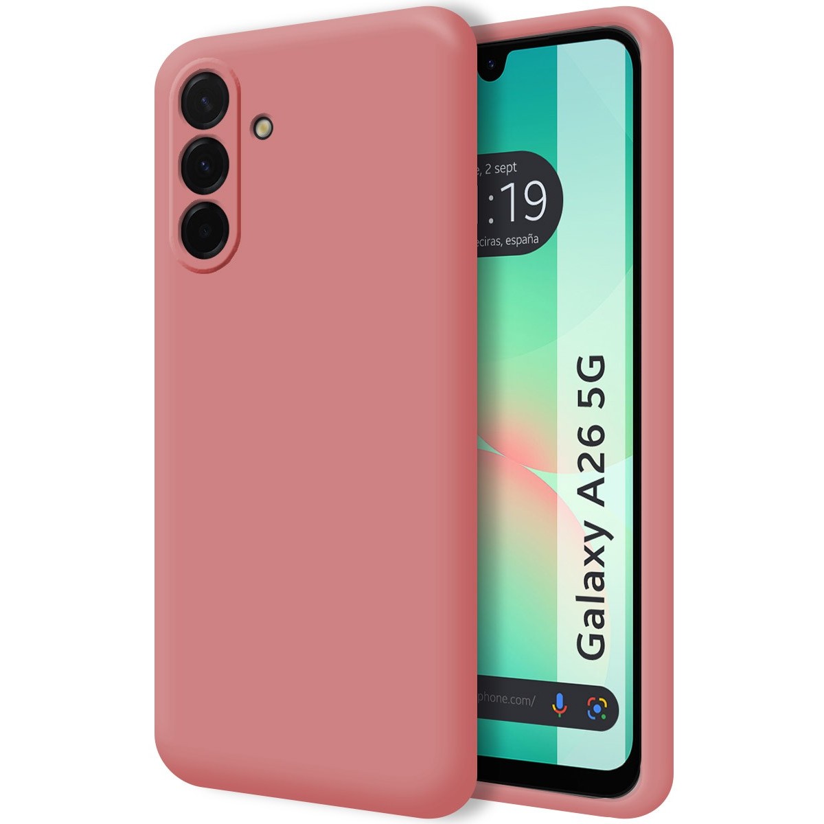 Funda Silicona Líquida Ultra Suave para Samsung Galaxy A26 5G color Rosa
