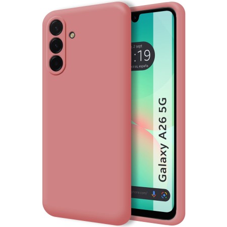 Funda Silicona Líquida Ultra Suave para Samsung Galaxy A26 5G color Rosa