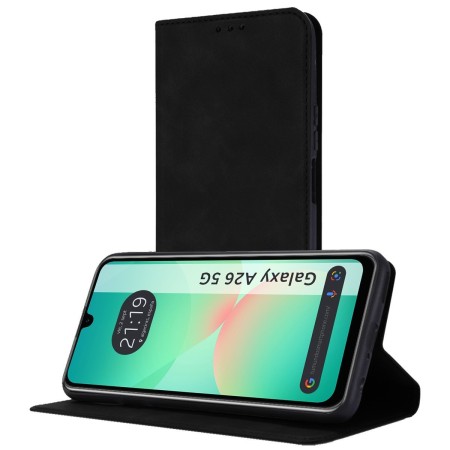 Funda Libro de Polipiel con tarjetero para Samsung Galaxy A26 5G color Negra