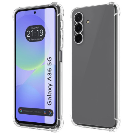 Funda Silicona Antigolpes Transparente para Samsung Galaxy A36 5G
