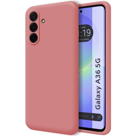 Funda Silicona Líquida Ultra Suave para Samsung Galaxy A36 5G color Rosa