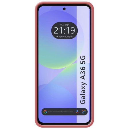 Funda Silicona Líquida Ultra Suave para Samsung Galaxy A36 5G color Rosa