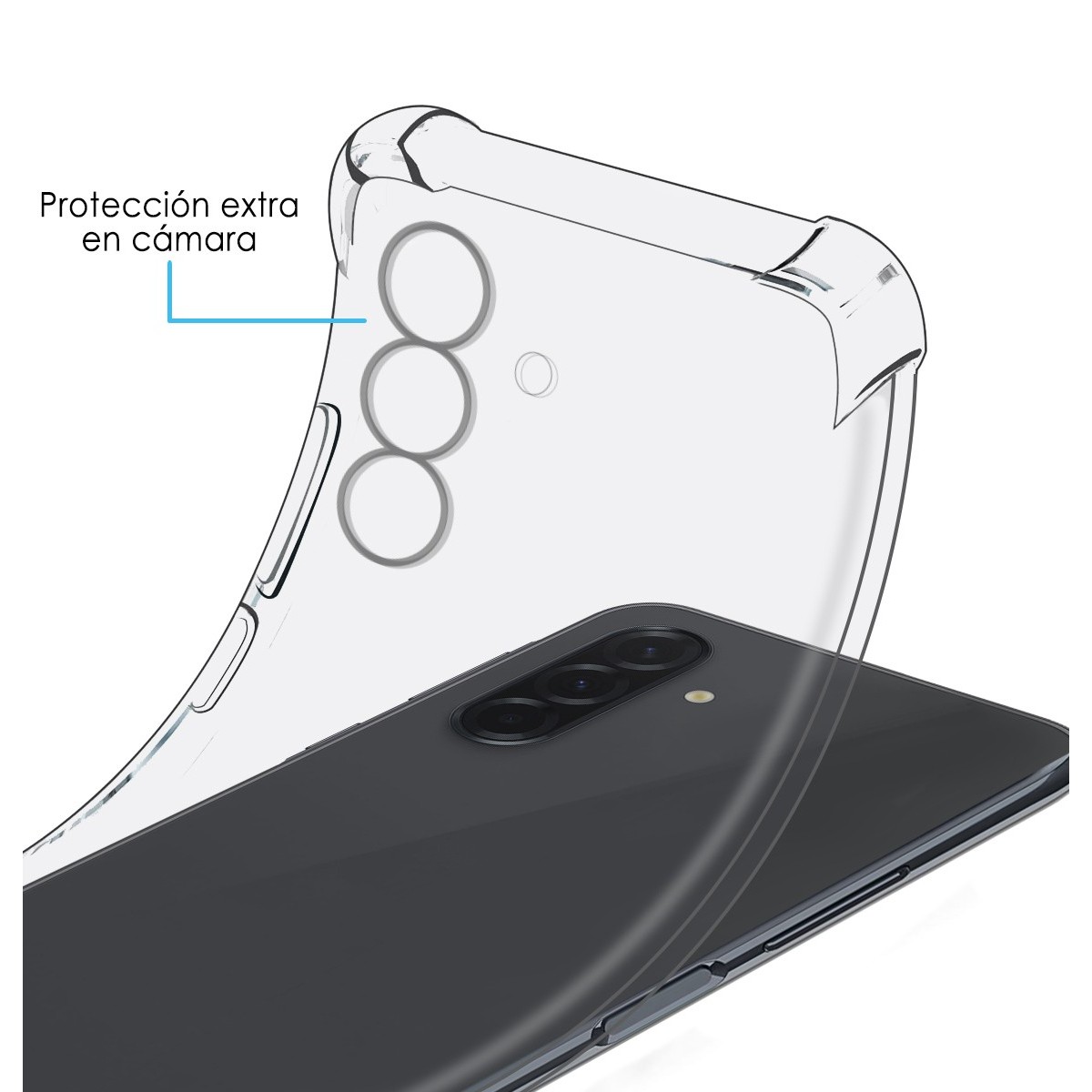 Funda Silicona Antigolpes Transparente para Samsung Galaxy A56 5G