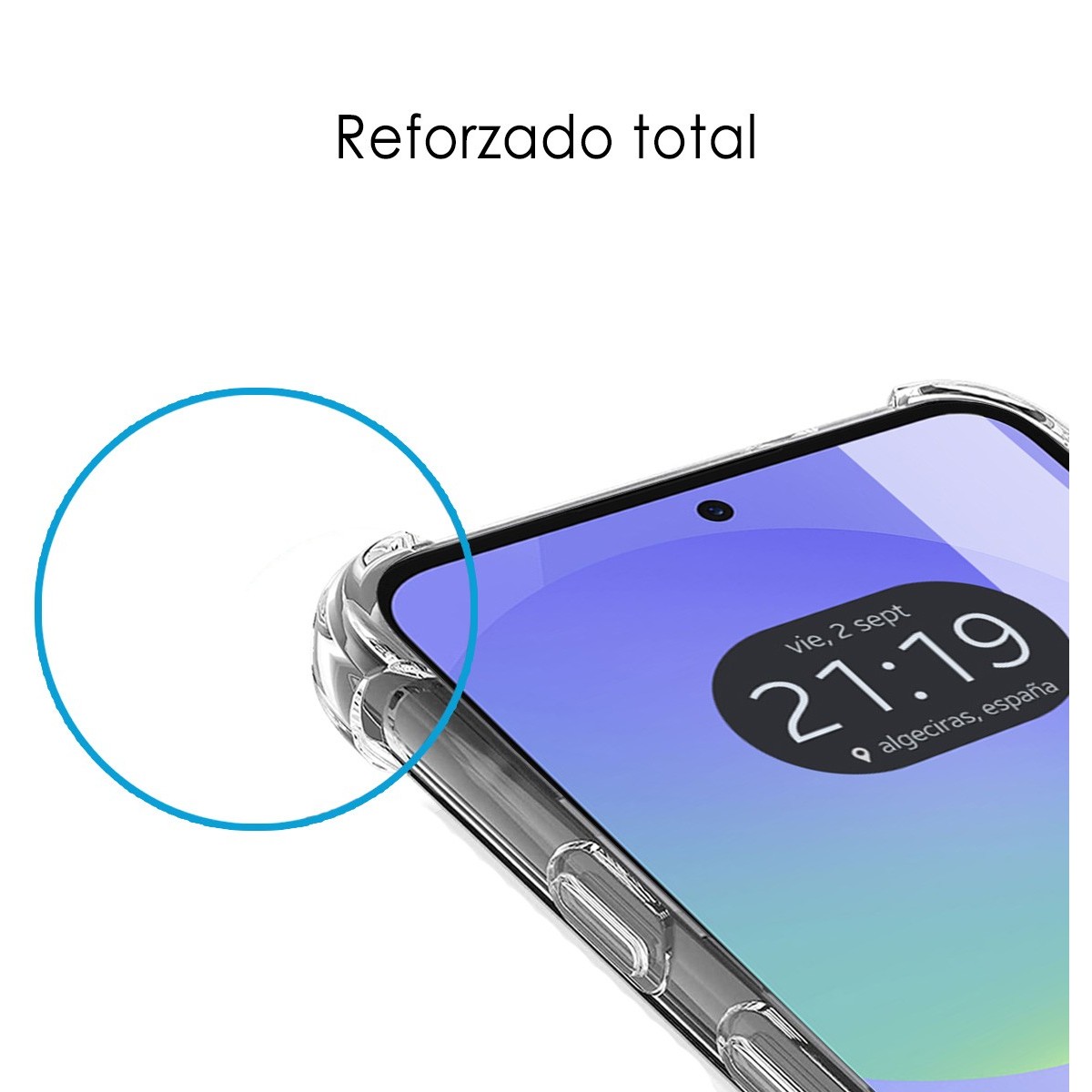 Funda Silicona Antigolpes Transparente para Samsung Galaxy A56 5G