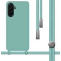 Funda Silicona Líquida con Cordón para Samsung Galaxy A56 5G color Verde