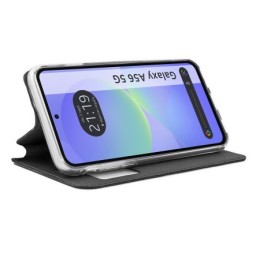 Funda Libro Soporte con Ventana para Samsung Galaxy A56 5G color Negra 2