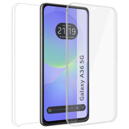 Funda Doble Transparente Pc + Tpu Full Body 360 para Samsung Galaxy A36 5G