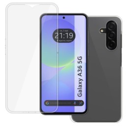 Funda Doble Transparente Pc + Tpu Full Body 360 para Samsung Galaxy A36 5G 2