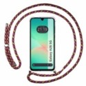 Funda Colgante Transparente para Samsung Galaxy A26 5G con Cordon Rosa / Dorado