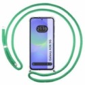Funda Colgante Transparente para Samsung Galaxy A56 5G con Cordon Verde Agua