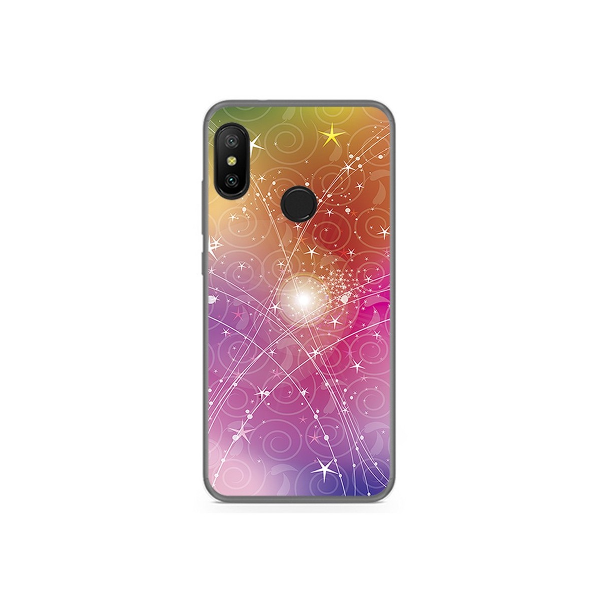 Funda Gel Tpu para Xiaomi Redmi 6 Pro / Mi A2 Lite Diseño Abstracto Dibujos