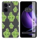 Funda Silicona Transparente para Oppo Reno 13F 4G / 13 F 5G diseño Cactus Dibujos