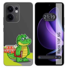 Funda Silicona Transparente para Oppo Reno 13F 4G / 13 F 5G diseño Coco Dibujos