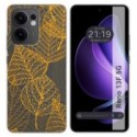 Funda Silicona Transparente para Oppo Reno 13F 4G / 13 F 5G diseño Hojas Dibujos