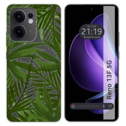 Funda Silicona Transparente para Oppo Reno 13F 4G / 13 F 5G diseño Jungla Dibujos