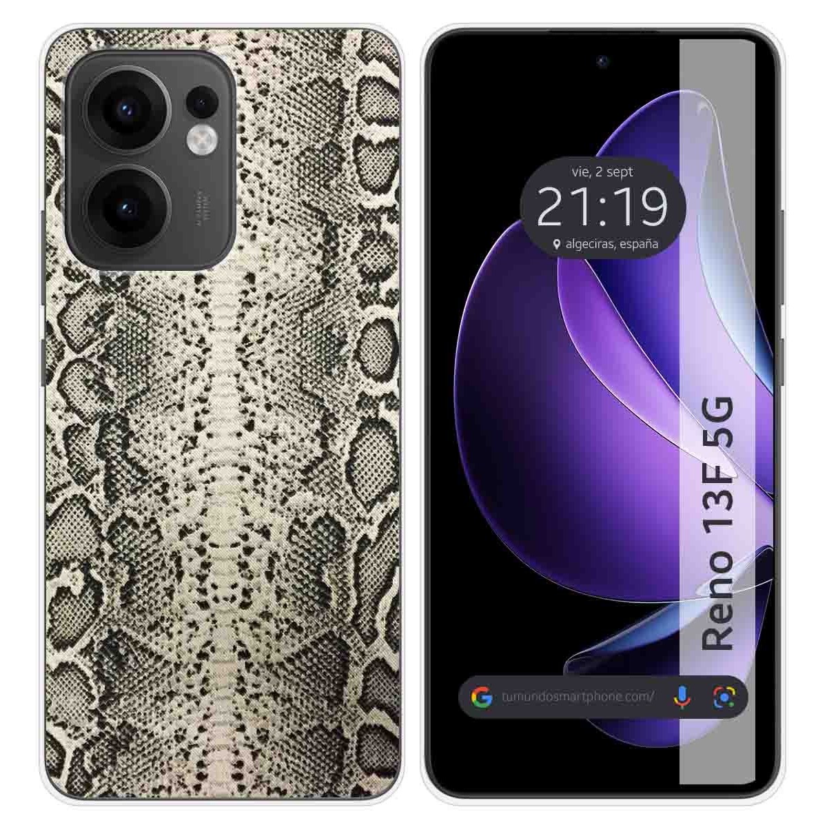 Funda Silicona para Oppo Reno 13F 4G / 13 F 5G diseño Animal 01 Dibujos