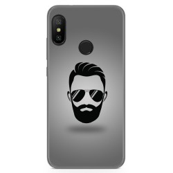 Funda Gel Tpu para Xiaomi Redmi 6 Pro / Mi A2 Lite Diseño Barba Dibujos
