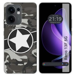 Funda Silicona para Oppo Reno 13F 4G / 13 F 5G diseño Camuflaje 02 Dibujos