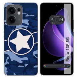 Funda Silicona para Oppo Reno 13F 4G / 13 F 5G diseño Camuflaje 03 Dibujos