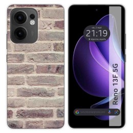 Funda Silicona para Oppo Reno 13F 4G / 13 F 5G diseño Ladrillo 01 Dibujos