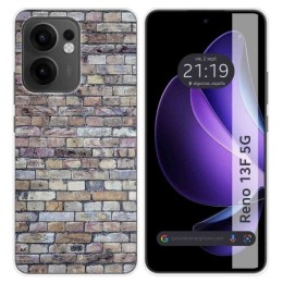 Funda Silicona para Oppo Reno 13F 4G / 13 F 5G diseño Ladrillo 02 Dibujos