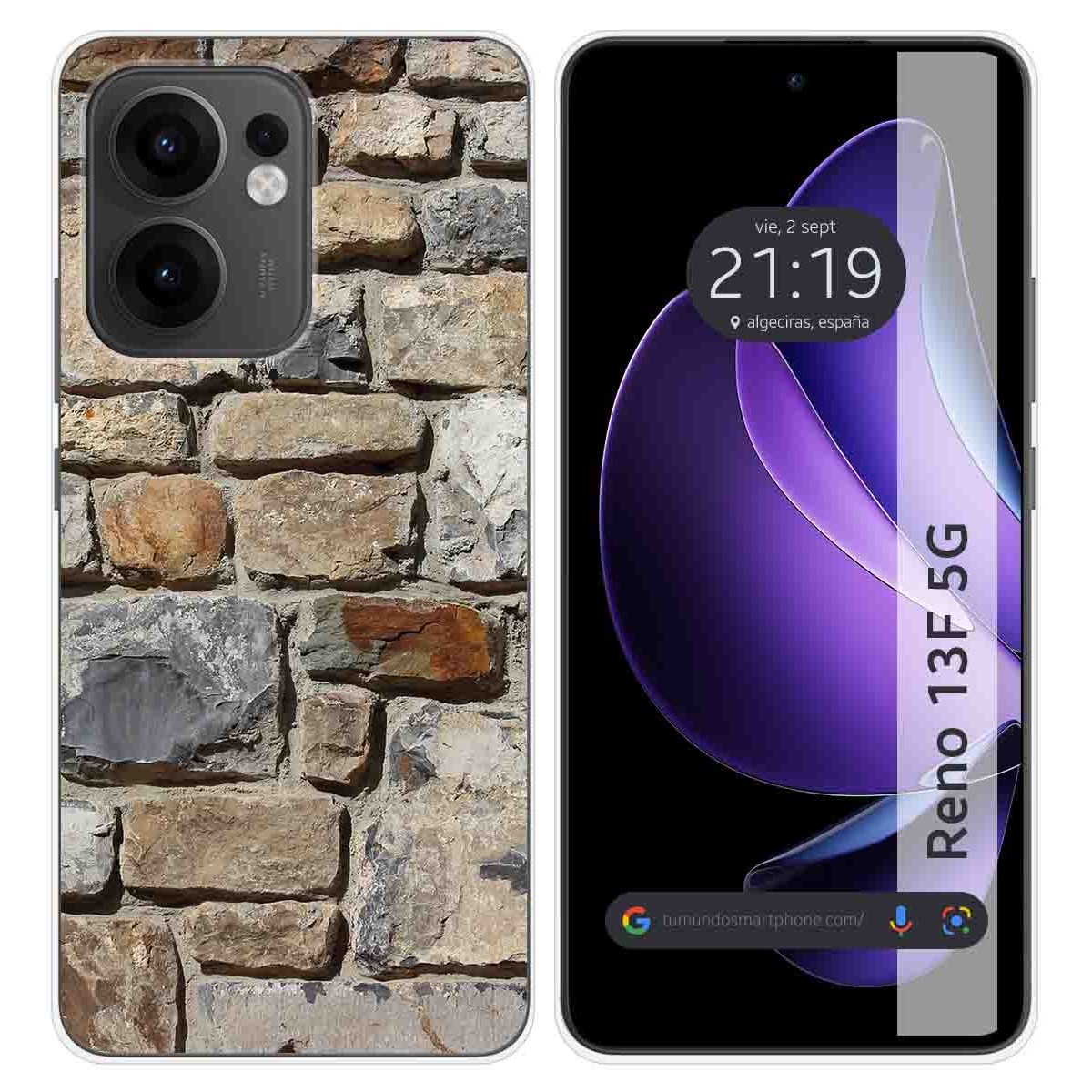 Funda Silicona para Oppo Reno 13F 4G / 13 F 5G diseño Ladrillo 03 Dibujos