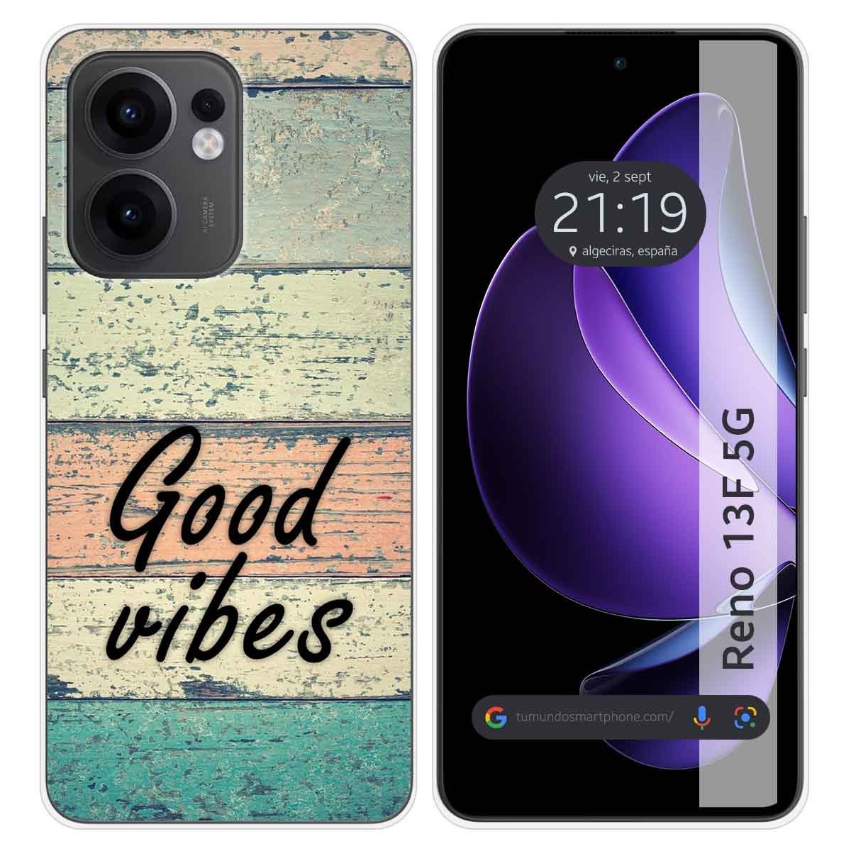 Funda Silicona para Oppo Reno 13F 4G / 13 F 5G diseño Madera 01 Dibujos