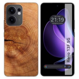 Funda Silicona para Oppo Reno 13F 4G / 13 F 5G diseño Madera 04 Dibujos