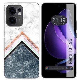 Funda Silicona para Oppo Reno 13F 4G / 13 F 5G diseño Mármol 05 Dibujos