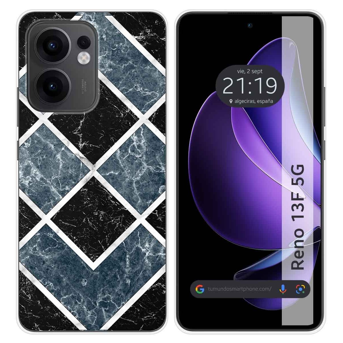 Funda Silicona para Oppo Reno 13F 4G / 13 F 5G diseño Mármol 06 Dibujos