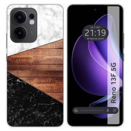 Funda Silicona para Oppo Reno 13F 4G / 13 F 5G diseño Mármol 11 Dibujos