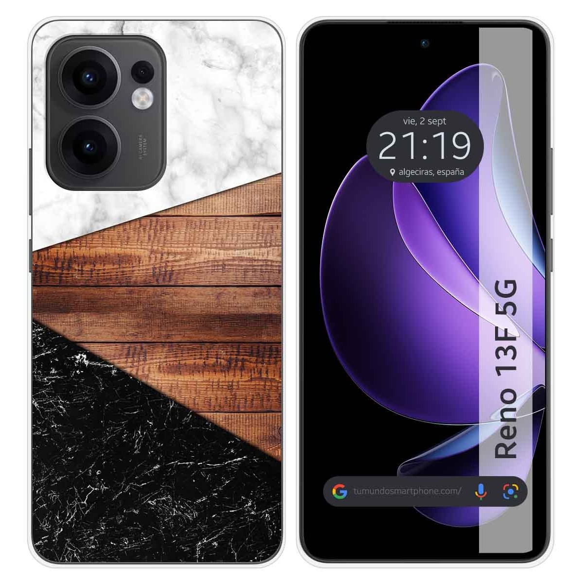 Funda Silicona para Oppo Reno 13F 4G / 13 F 5G diseño Mármol 11 Dibujos