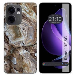Funda Silicona para Oppo Reno 13F 4G / 13 F 5G diseño Mármol 14 Dibujos