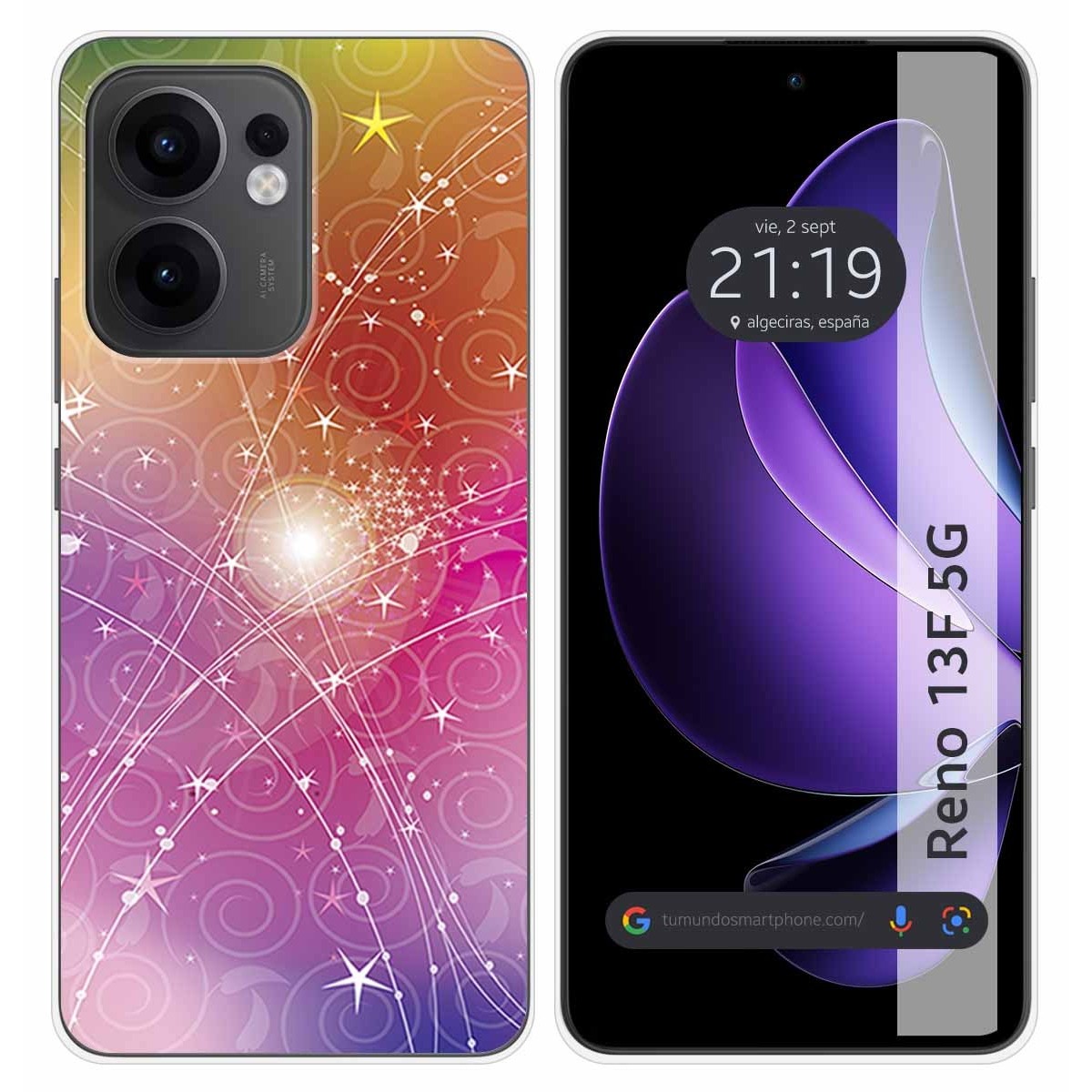 Funda Silicona para Oppo Reno 13F 4G / 13 F 5G diseño Abstracto Dibujos